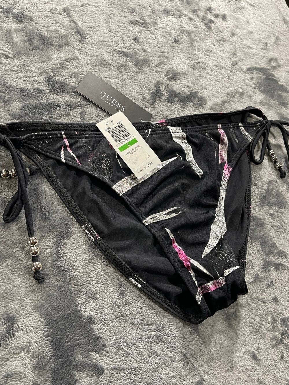 Y2K Bikini Bottoms Vintage Guess  Side Tie Deadstock NWT